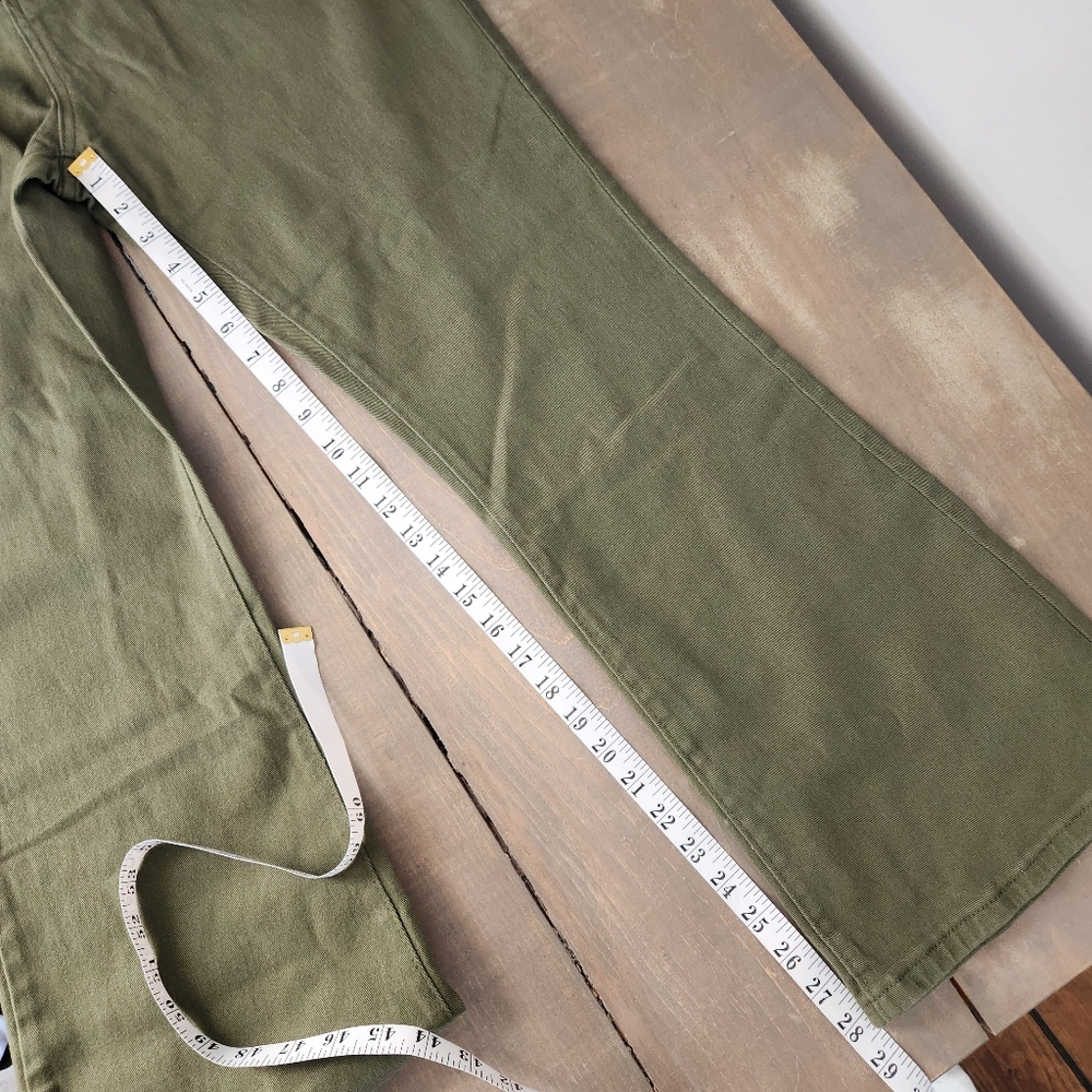 SHEIN Green Khaki Wide Leg Jeans - Size 1X - Picture 12 of 12